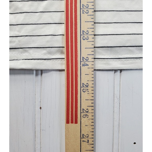 Modern Works Womens Sleeveless Blouse Black White Stripe Shirt Top NWT Medium M - Picture 5 of 9